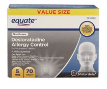 Comprimés de desloratadine d'Equate de 5 mg pour contrôler des allergies