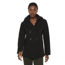 George Women's Hooded Faux Wool Pea Coat | Walmart Canada