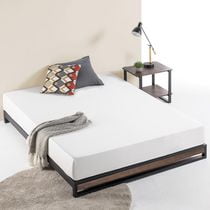 Zinus Suzanne 6 Inch Metal and Wood Platform Bed Frame
