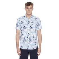 Chemise manches courtes pour homme Dark Black Tailles P-TTG