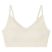 George Women's Seamless Bralette with Lace Trim, Sizes S-XXL