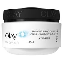 Crème hydratante anti-UV Olay à formule hydratante avec vitamines E et B3 et FPS 15 UVA/UVB
