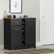 South Shore Vietti Bar Cabinet with Bottle and Glass Storage