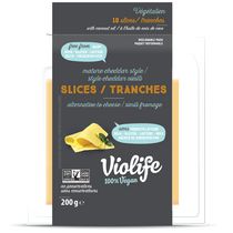 Tranches simili Fromage style Cheddar vieilli de Violife