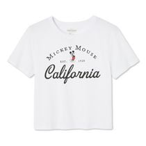 Disney Women's Mickey Mouse Cropped Tee, Sizes XS-XL