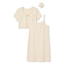 Btween Girls' Dress 3-Piece Set, Sizes XS-XL