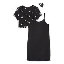 Btween Girls' Dress 3-Piece Set, Sizes XS-XL