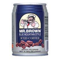 Montagne bleu café frappé aromatisé en boîte de Mr. Brown
