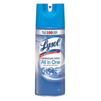 Lysol Disinfectant Spray, Spring Waterfall, 350g, Disinfect and Eliminate Odours on Hard Surfaces & Fabrics