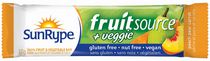 SunRype FruitSource Veggie Peach Pear Carrot 100% Fruit and Vegetable Bar Snack