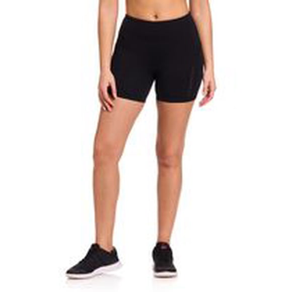 Reebok Women’s On the Run High-Rise 5” Inseam Biker Shorts with Pockets