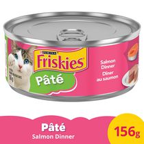 Friskies Pate Salmon Dinner, Wet Cat Food 156g