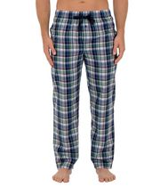 Fruit of the Loom Men's Microsanded Woven Plaid Pajama Pant Multicolour