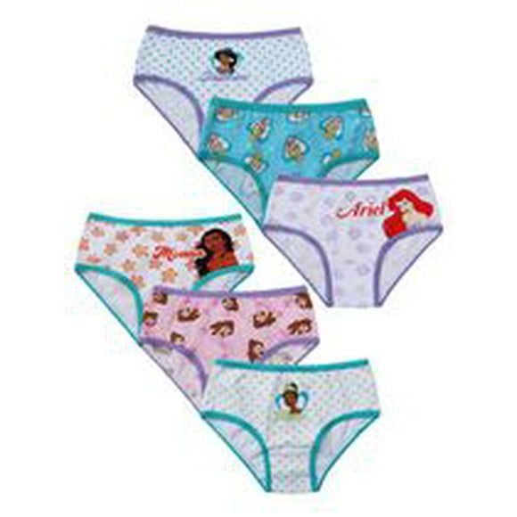 Disney Princess Brief Underwear for Girls, Sizes 2T-4T