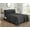 NOIR, variante sur Swift Home Ensemble de draps en microfibre 4 pièces avec ourlet plissé