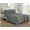 GRIS, variante sur Swift Home Ensemble de draps en microfibre 4 pièces avec ourlet plissé