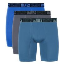 Hanes Men's Performance Tagless Moves™ Boxer Briefs, Pack of 3