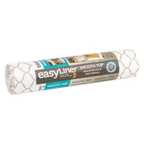 Smooth Top EasyLiner Brand Taupe Quatrefoil Shelf Liner, 20 in x 6 ft.