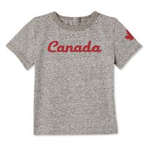 T-shirt chiné à manches courtes Canadiana unisexe pour nourrissons