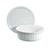 Plat rond à couvercle en plastique 24 oz/708 ml - Corningware French White