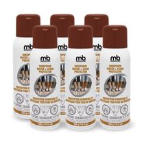 M&B Sheepskin Water + Stain Protector 6PK - 300g / 10.5oz, Protège le cuir nappé délicat