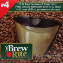 Filtre conique no. 4 permanent pour 8 à 12 tasses Brew Rite