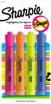 Sharpie Accent Tank-Style Highlighters, Assorted, 4/Pack