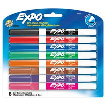 Expo Low Odour Dry Erase Markers, 8-Pack