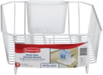 Égouttoir de vaisselle pour évier double de Rubbermaid (Blanc)