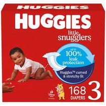 HUGGIES Little Snugglers Baby Diapers, Econo Pack, Size 1-6, Count 108-198, Size 1-6 | 108-150 Count