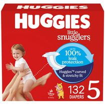 HUGGIES Little Snugglers Baby Diapers, Econo Pack, Size 1-6, Count 108-198, Size 1-6 | 108-150 Count