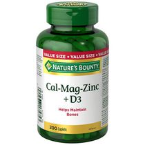 Nature's Bounty Cal-Mag-Zinc + D3 Format Economique