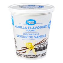Yogourt à la vanille 1 % M.G. Great Valu