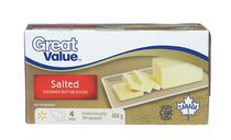 Bâtonnets de beurre baratté salé Great Value