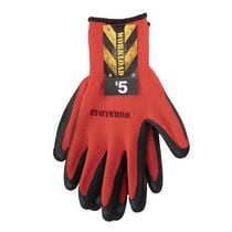 Workload Latex Palm Work Gloves, Sizes S-XL