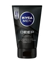 NIVEA MEN DEEP Nettoyant visage et barbe avec charbon actif