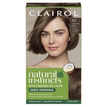 Clairol Natural Instincts Demi-Permanent Hair Color, Vegan Hair Dye, Made with coconut oil and aloe vera, NO Ammonia or added parabens.