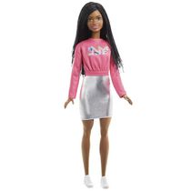 ​Barbie It Takes Two Barbie “Brooklyn” Roberts Doll (Braided Hair) Wearing Pink NYC Shirt, Metallic Skirt & Shoes