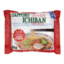 Nouilles japonaises et soupe en sachet original de Sapporo Ichiban