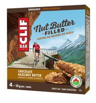 CLIF Bar Nut Butter Organic Chocolate Hazelnut Energy Bars
