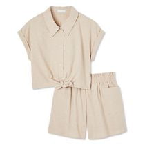 Btween Girls' Short 2-Piece Set, Sizes XS-XL