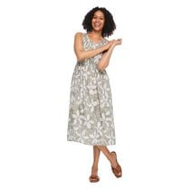 Iyla Women's Smocked Sleeveless Dress, Sizes S-XXL