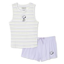 Peanuts Women's Snoopy Pajama 2-Piece Set, Sizes XS-XL