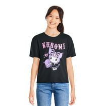 T-shirt à manches courtes Kuromi pour filles