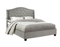 Gabriel Queen Platform Bed, Grey