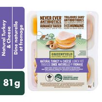 Trousse-collation fromage et dinde naturelle Greenfield Natural Meat Co