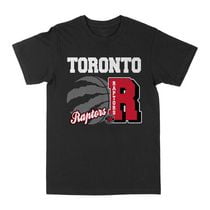 T-shirt noir avec logos vintage des Raptors de Toronto sous licence officielle NBA