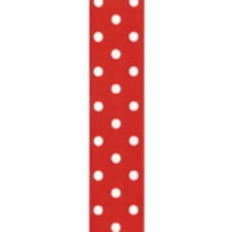 Offray 39mm Polka Dot Grosgrain Ribbon, Polka Dot