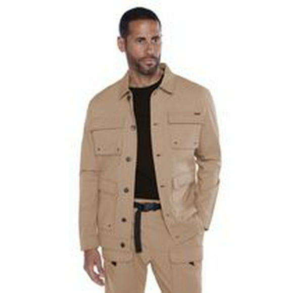 Jeaniologie ™ Veste en ripstop pour hommes avec multiples poches - Beige