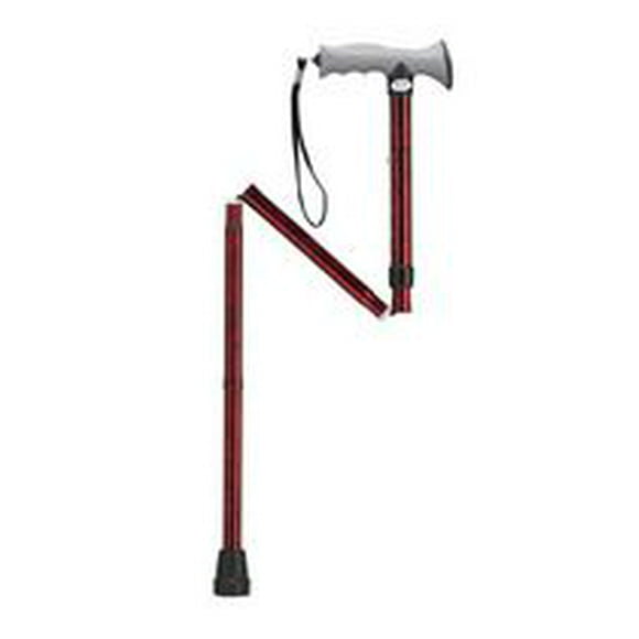 Drive Medical Adjustable Lightweight Folding Cane with Gel Hand Grip